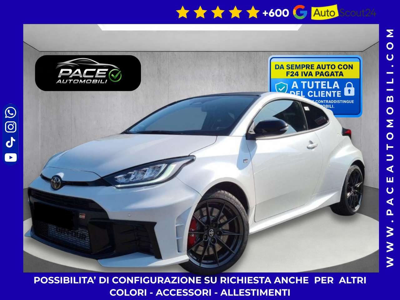 Toyota Yaris GR CIRCUIT 1.6 TURBO 280 CV TORSEN 18" FORGIATI