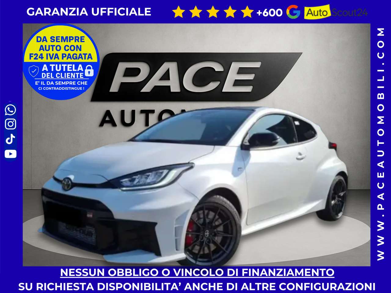 Toyota Yaris GR CIRCUIT 1.6 TURBO 280 CV TORSEN 18" FORGIATI