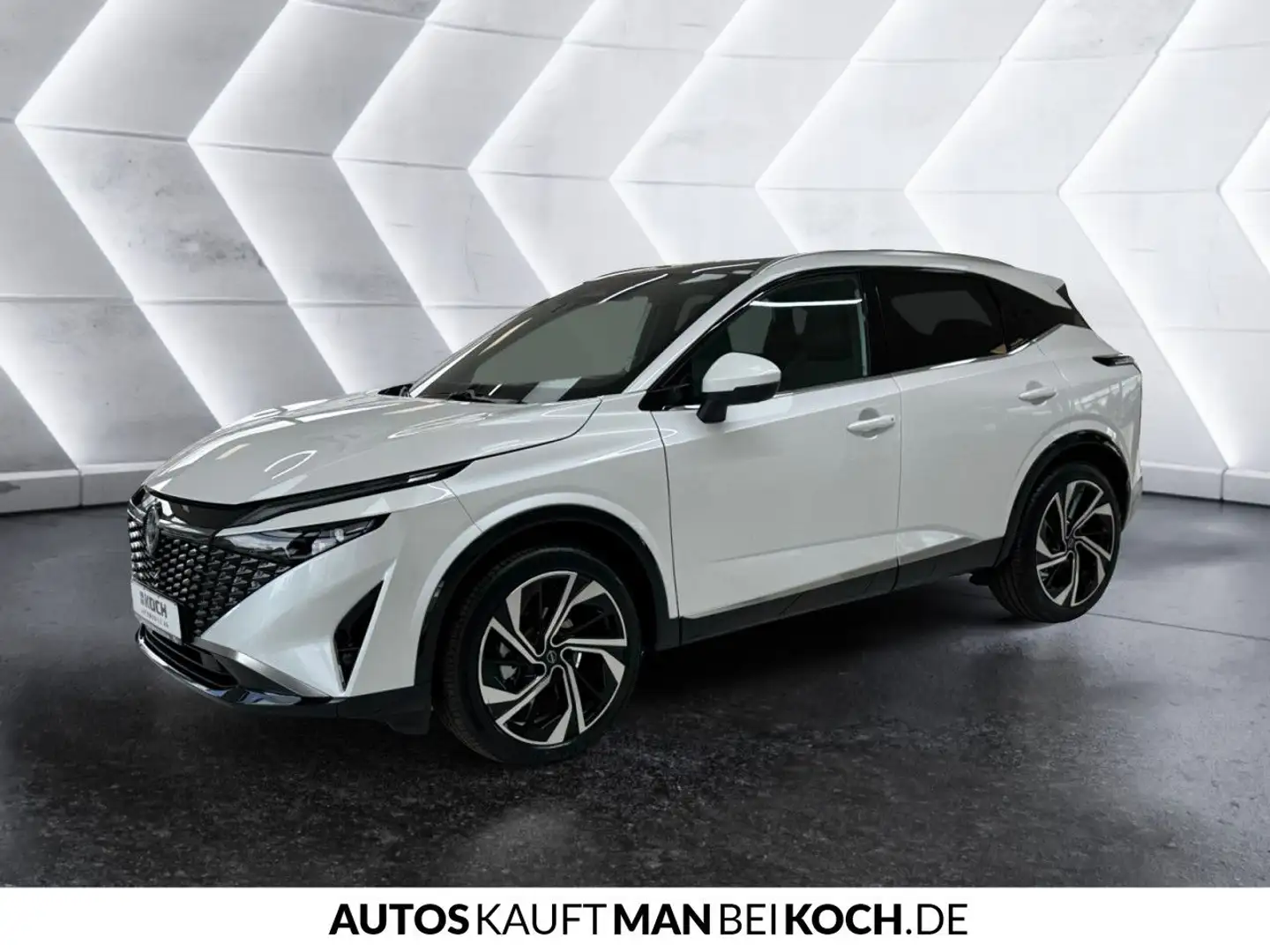 Nissan Qashqai 1.3 DIG-T Tekna + M.Hybrid AT PD Navi LED Weiß - 2