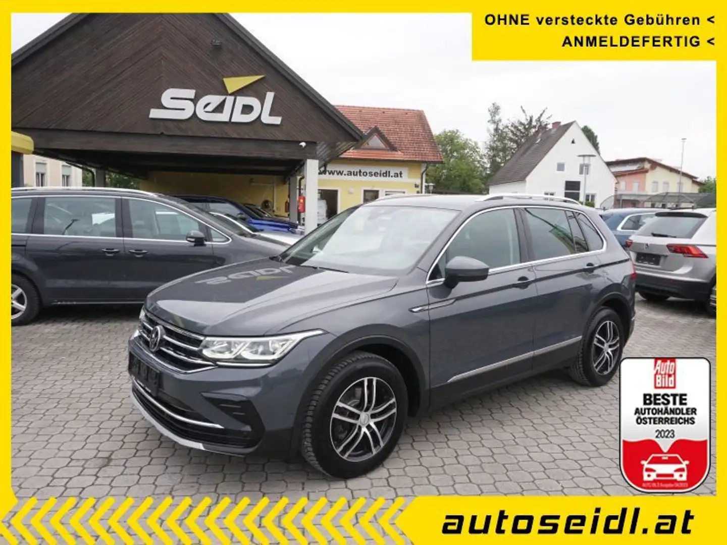 Volkswagen Tiguan 2,0 TDI Elegance DSG *VIRTUAL+LED+AHV* Grau - 1