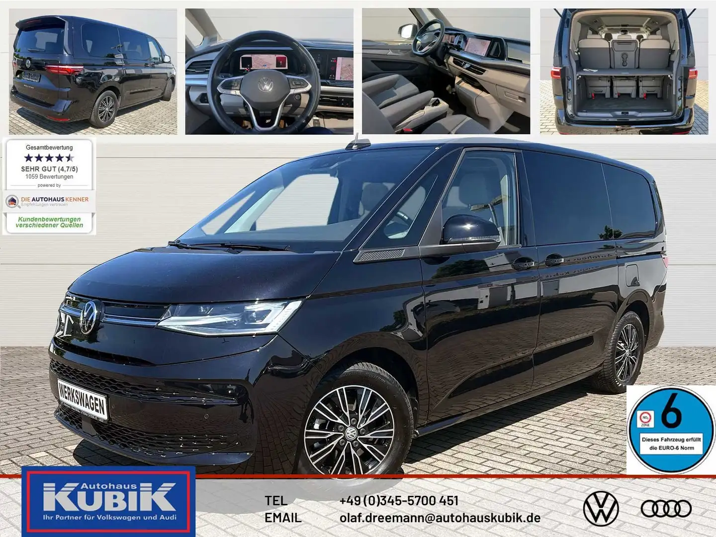 Volkswagen T7 Multivan 2,0 TDI langer Überhang DSG Life+IQ.Light+Panor Noir - 1