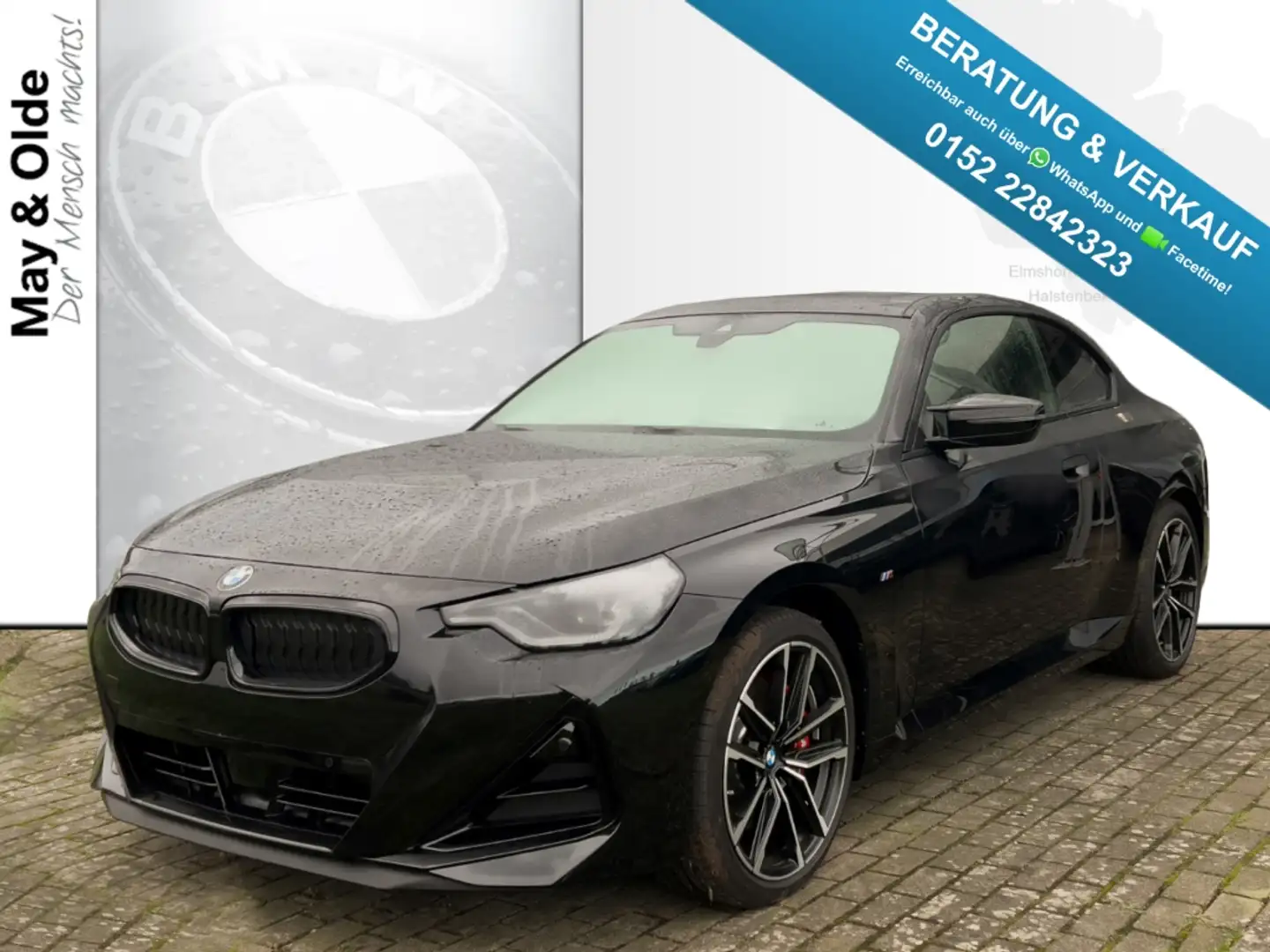 BMW 240 xDrive Coupe Allrad Sportpaket AD Navi Leder digit Schwarz - 1