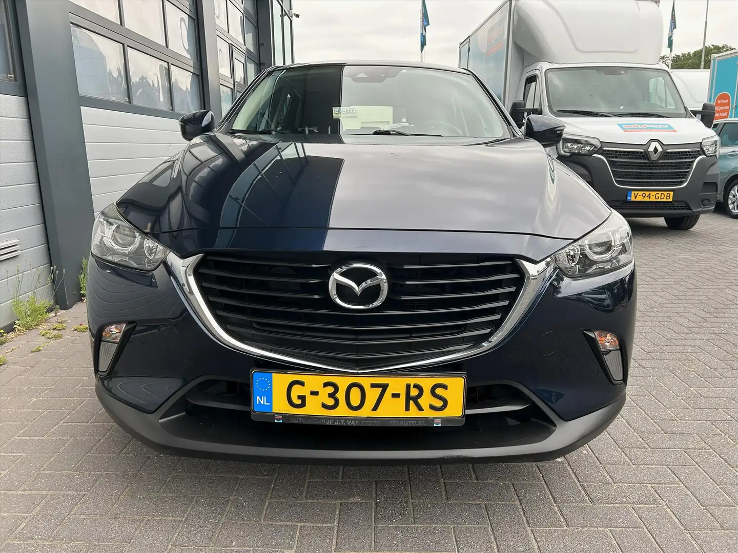 Mazda CX-3 2.0 SkyActiv Dynamic, Trekhaak, Cruise, Navi Blauw - 2