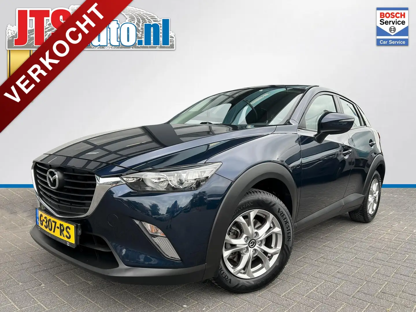 Mazda CX-3 2.0 SkyActiv Dynamic, Trekhaak, Cruise, Navi Bleu - 1