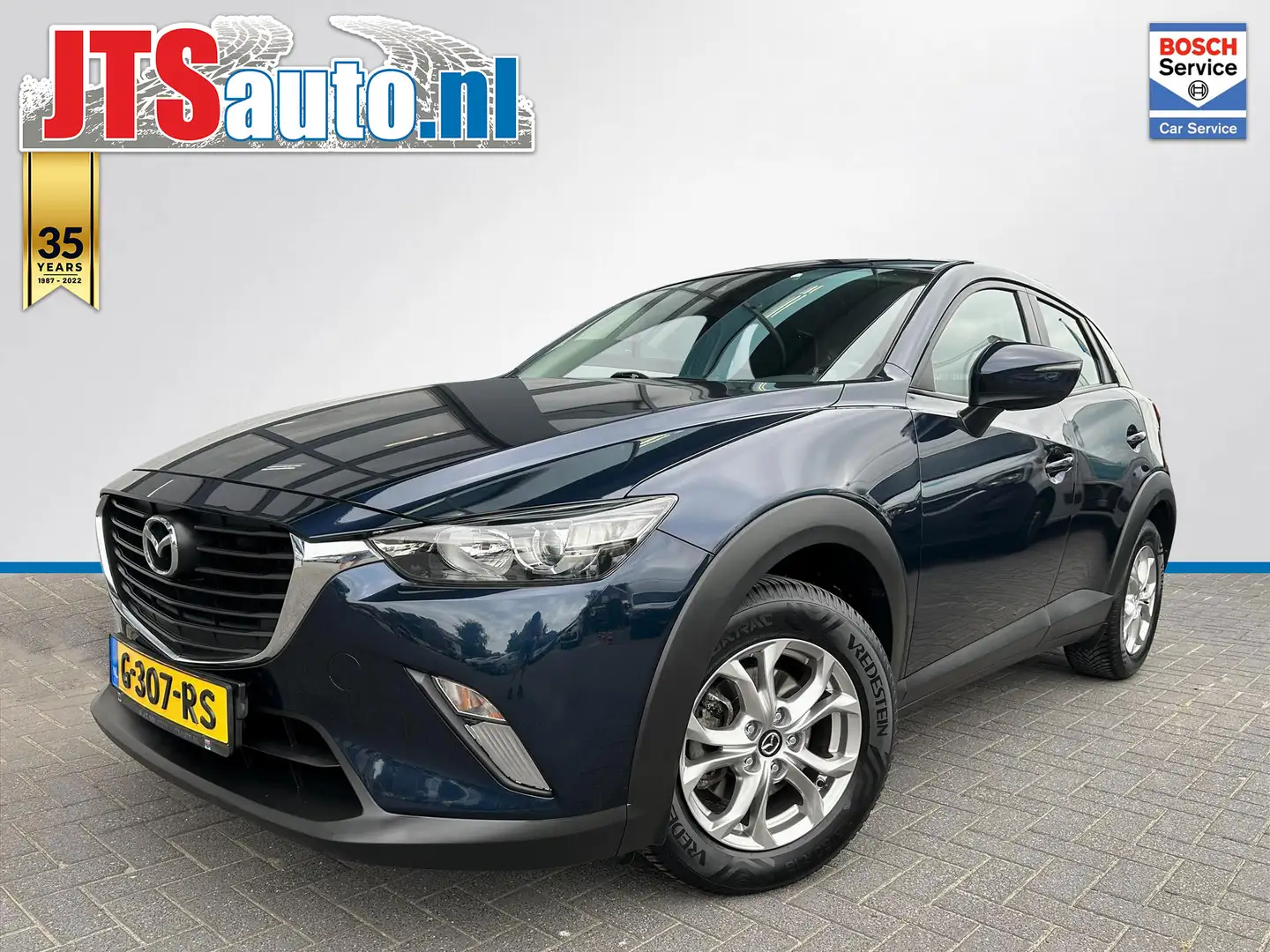 Mazda CX-3 2.0 SkyActiv Dynamic, Trekhaak, Cruise, Navi Blu/Azzurro - 1