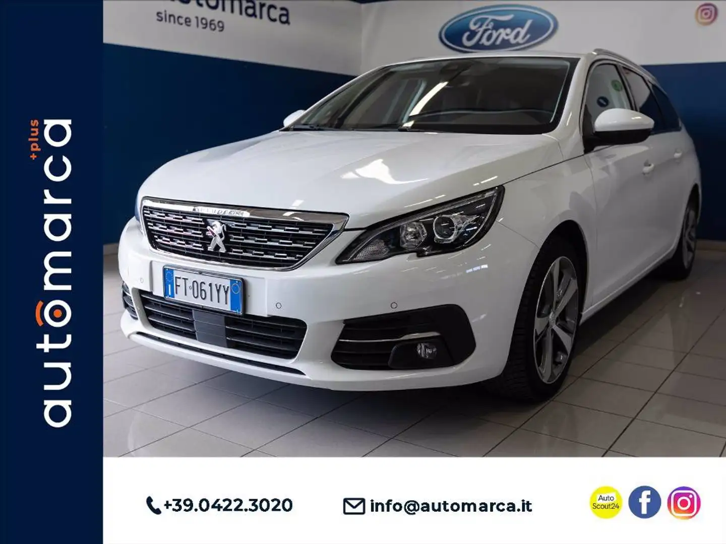 Peugeot 308 SW 1.5 bluehdi Allure s&s 130cv eat8 Wit - 1