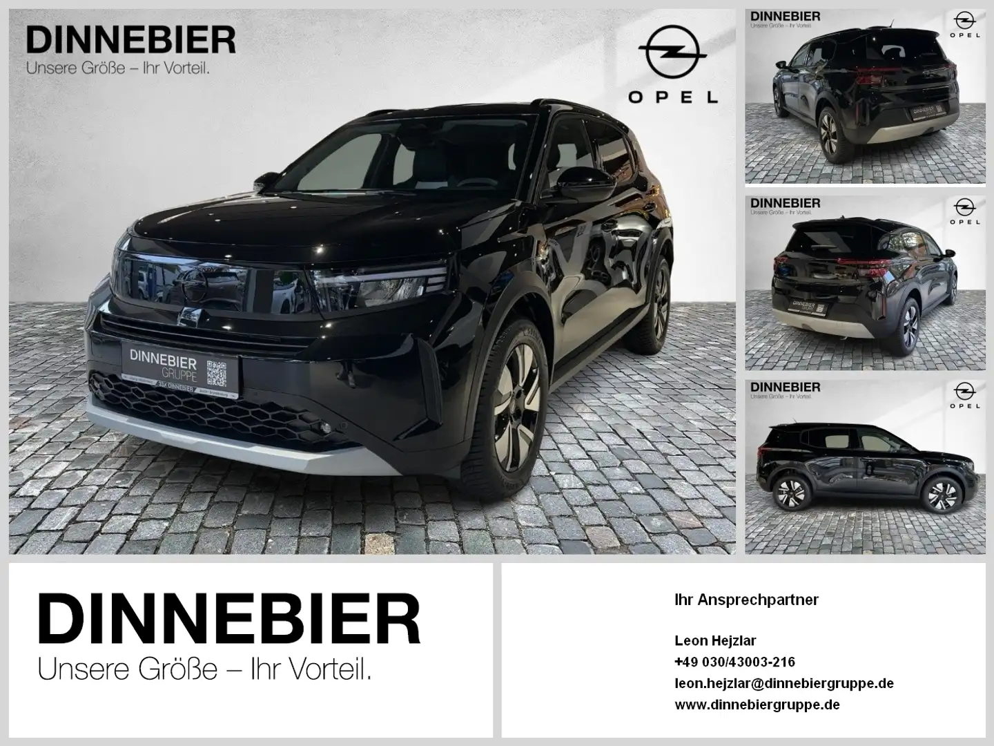 Opel Frontera GS. 1.2 Direct Inject ion Turbo 74kw (100 Noir - 1