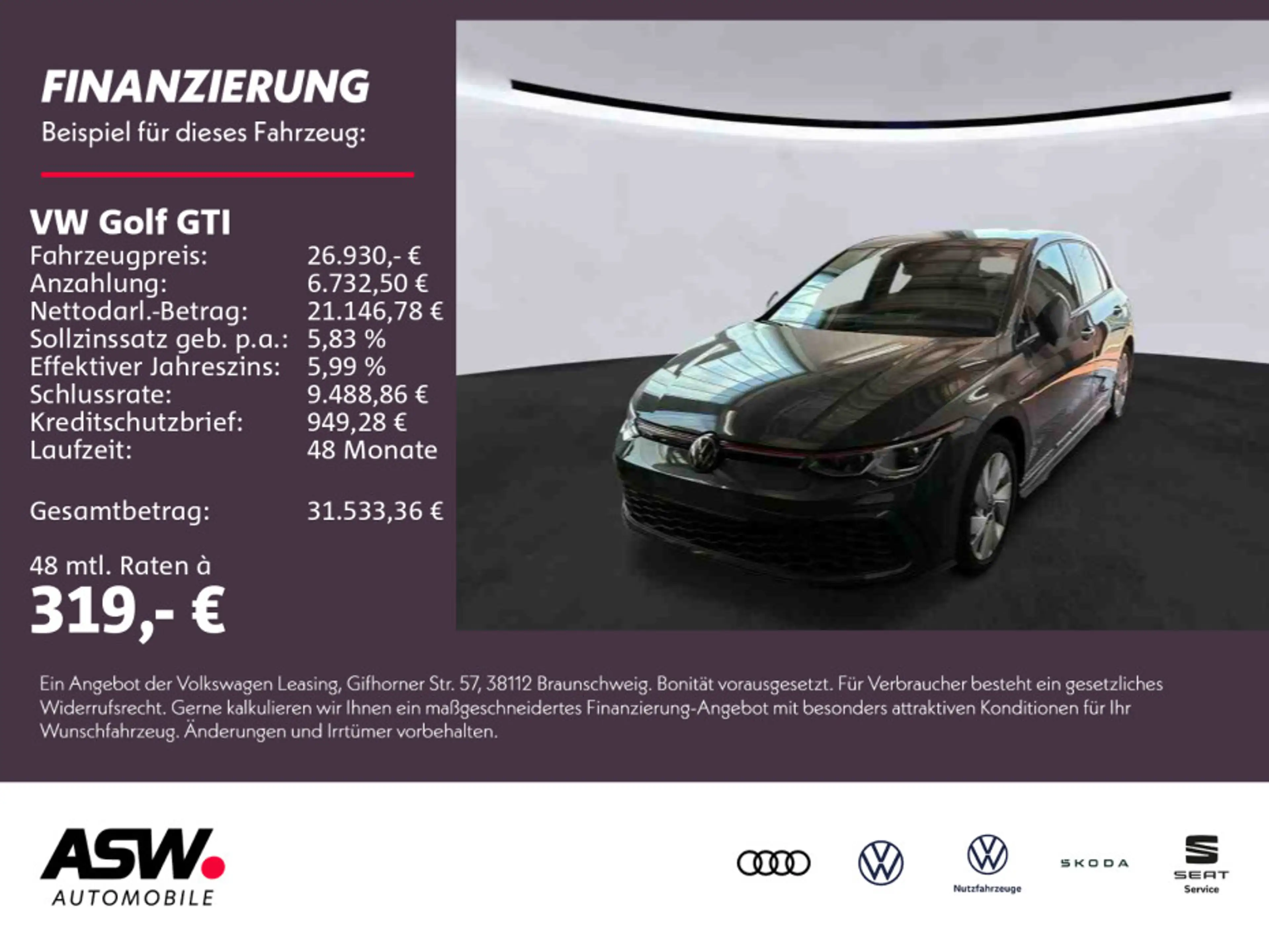Volkswagen Golf GTI 2.0TSI  LED Navi PANO H&K HUD STDHZ ACC