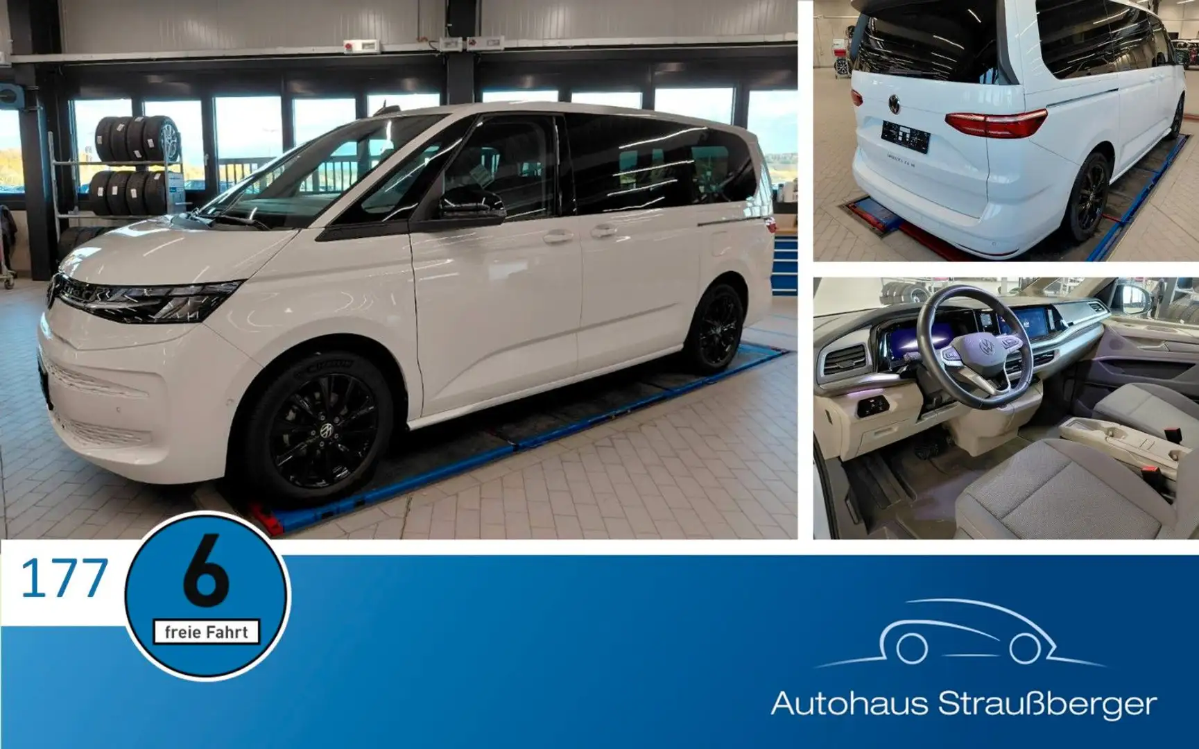 Volkswagen T7 Multivan Life lang LÜ ACC AHK SHZ RFK LRHZ QI Biały - 1