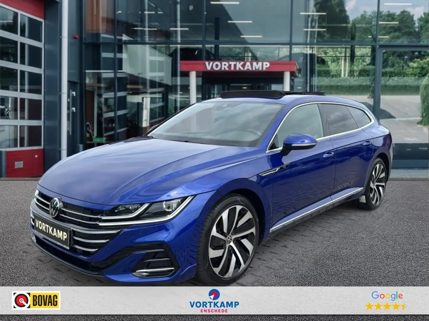 Volkswagen 1.4 TSI DSG R-LINE EHYBRID PANO-DAK/TREKHAAK/CAMER Bleu - 1
