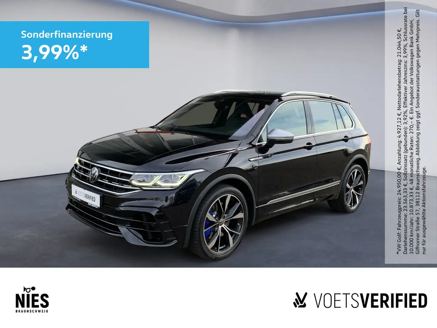 Volkswagen Tiguan R 2.0 TSI 4Motion DSG MATRIX+PANO+AHK Schwarz - 1