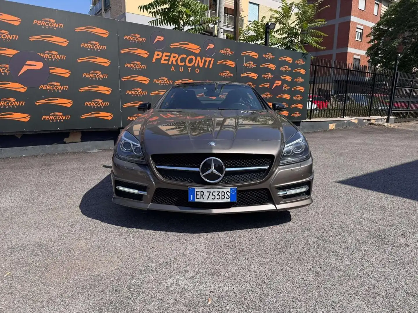 Mercedes-Benz SLK 250 250 (cgi be) Premium auto AMG NAVI PDC PADDLES Grigio - 2