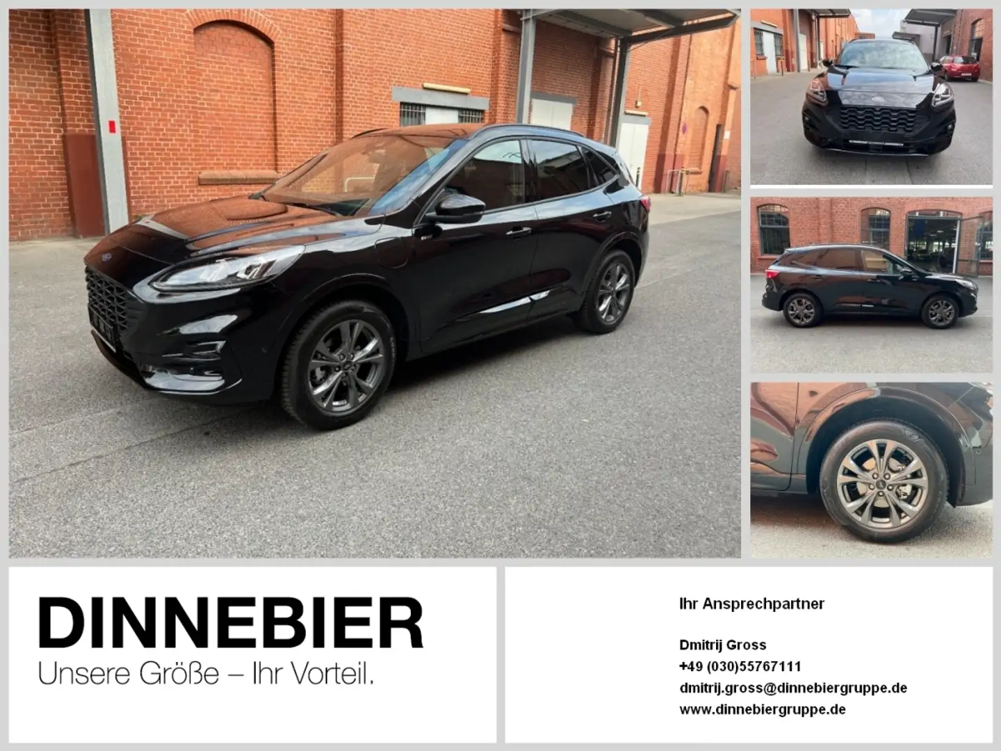 Ford Kuga ST-LINE X AHK+FRONT + HECKKAMERA+HEADUP Schwarz - 1
