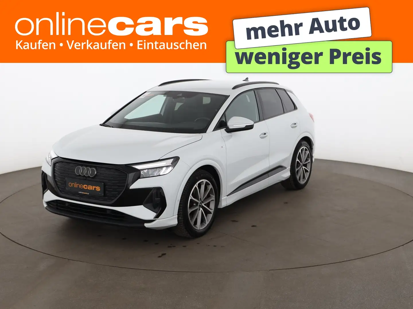 Audi Q4 e-tron 40 S-Line 82kWh Aut LED HEAD-UP RADAR Weiß - 1