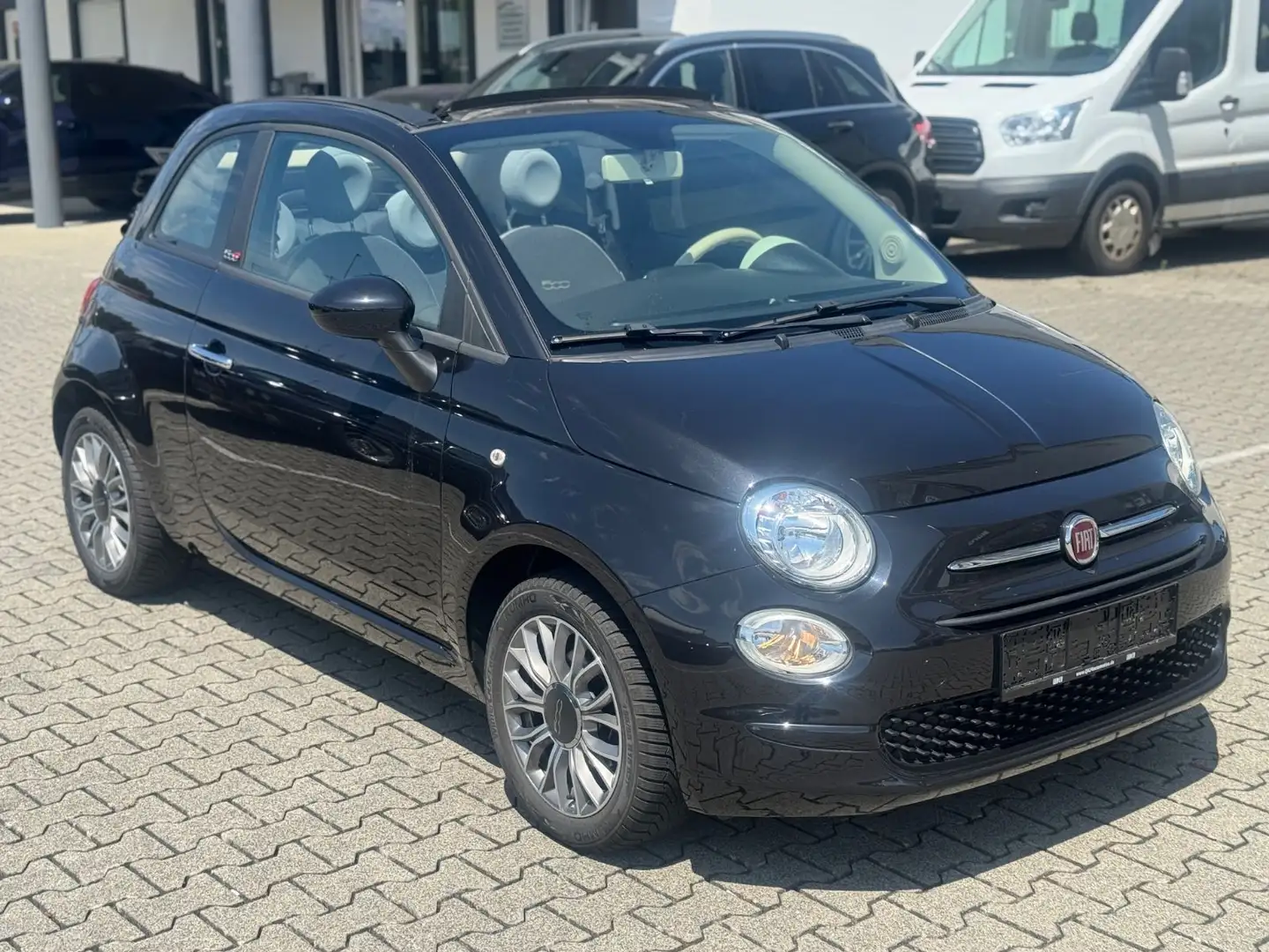 Fiat 500 Pop Star Cabrio Automatik*TOP ZUSTAND* Zwart - 2
