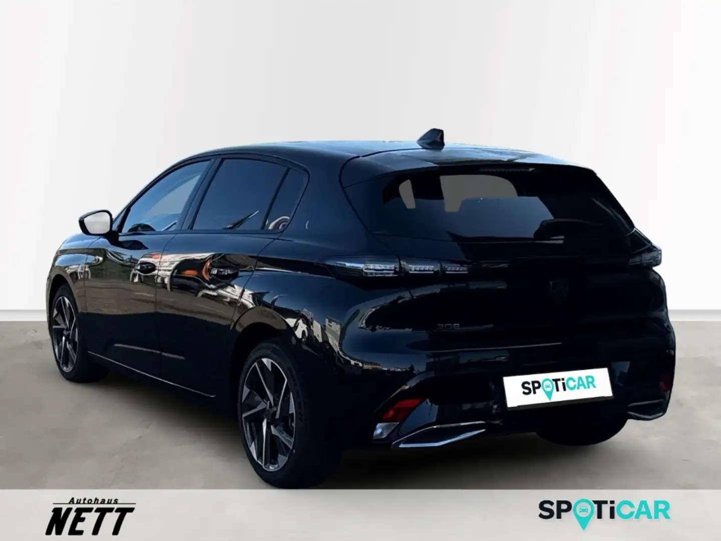 Peugeot 308 Allure Hybrid 136 e-DSC6 Schwarz - 2