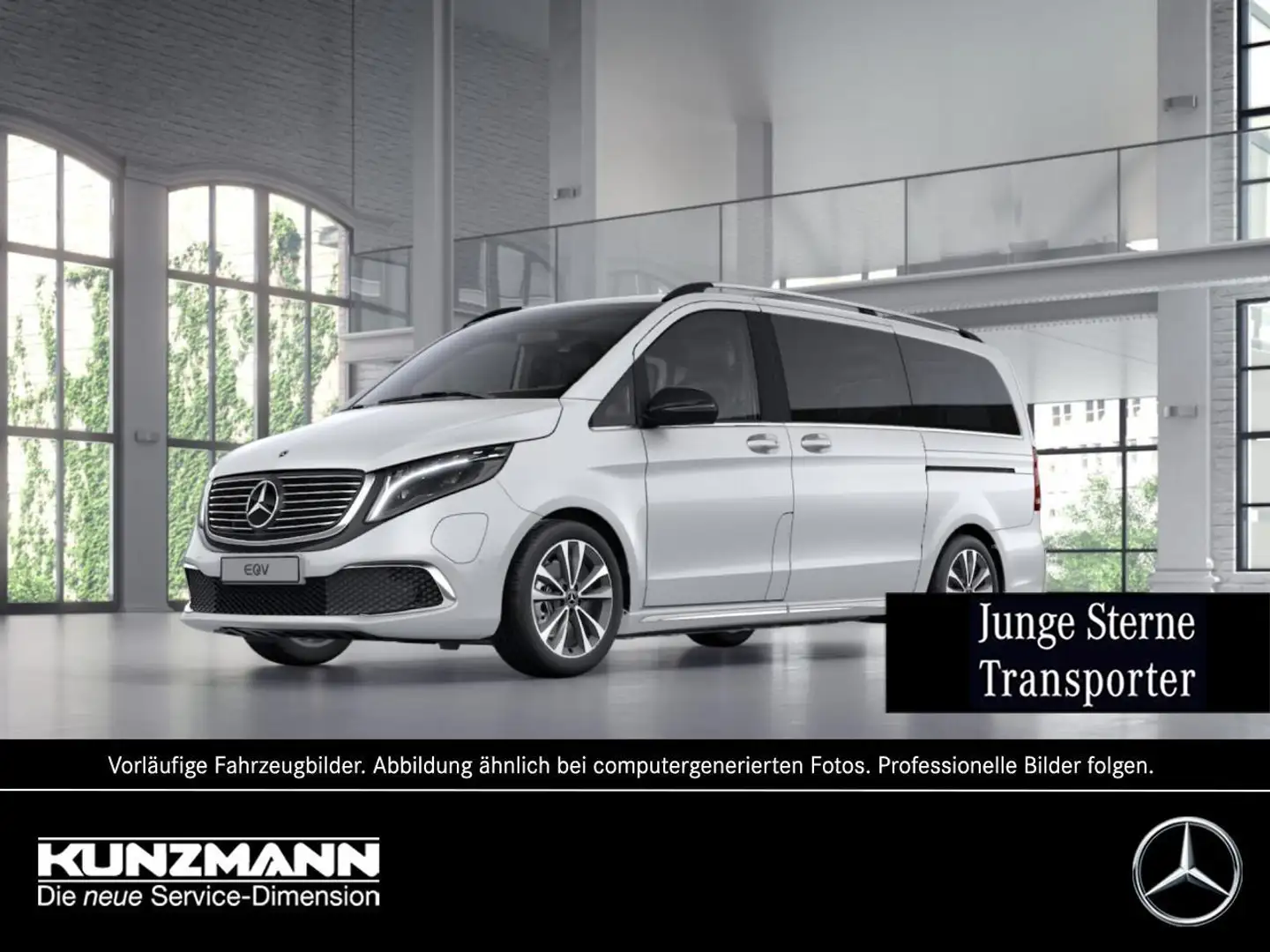 Mercedes-Benz EQV 300 AVANTGARDE Lang Navi+ Distronic 360° Blanc - 1