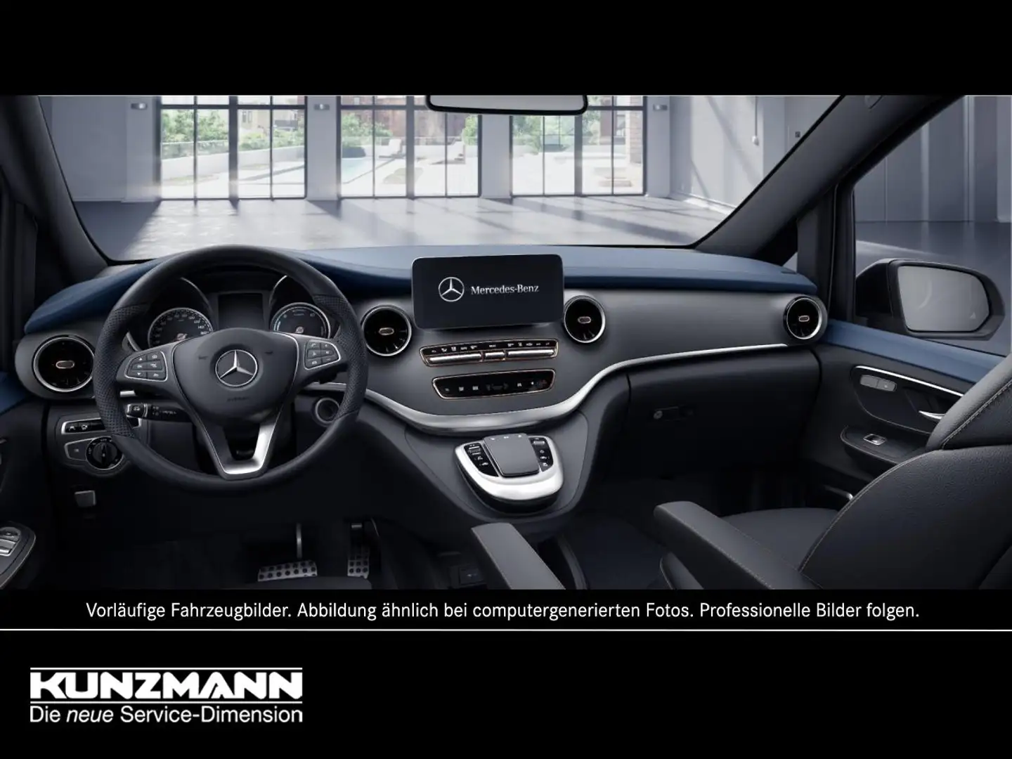 Mercedes-Benz EQV 300 AVANTGARDE Lang Navi+ Distronic 360° Blanc - 2