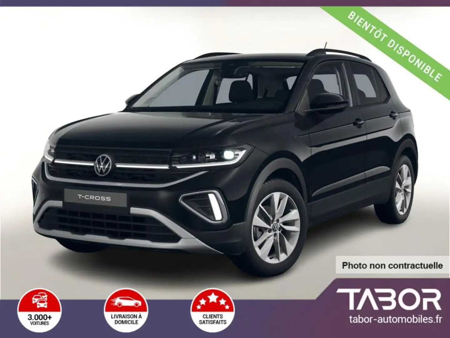 Volkswagen T-Cross 1.0 TSI 115 DSG IQ.Light 17p Noir - 1