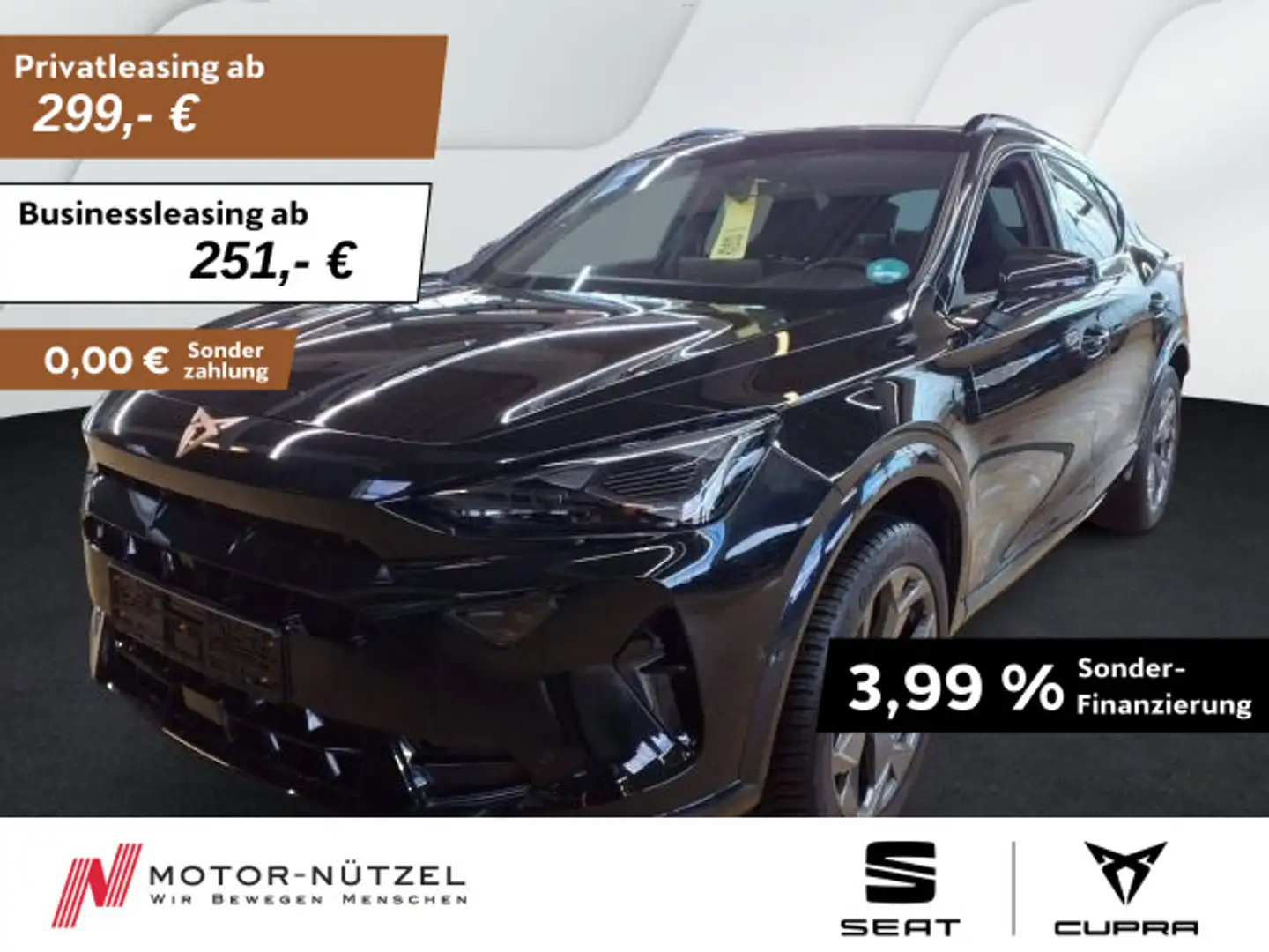 CUPRA Formentor 1.5 eTSI DSG LED+NAVI+APP+ACC+SHZ+PDC Schwarz - 1