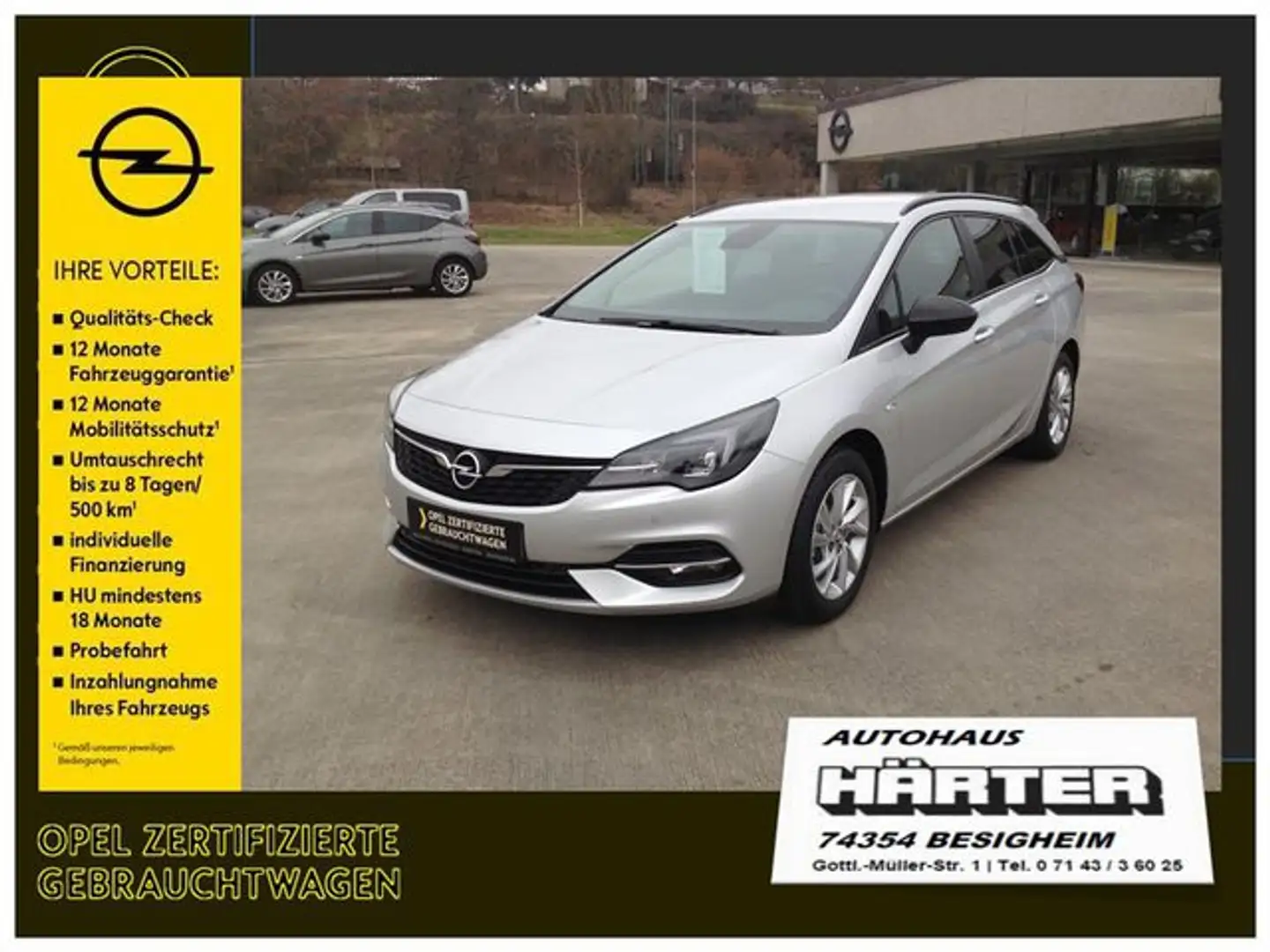 Opel Astra 1.2 Turbo Edition Argent - 1