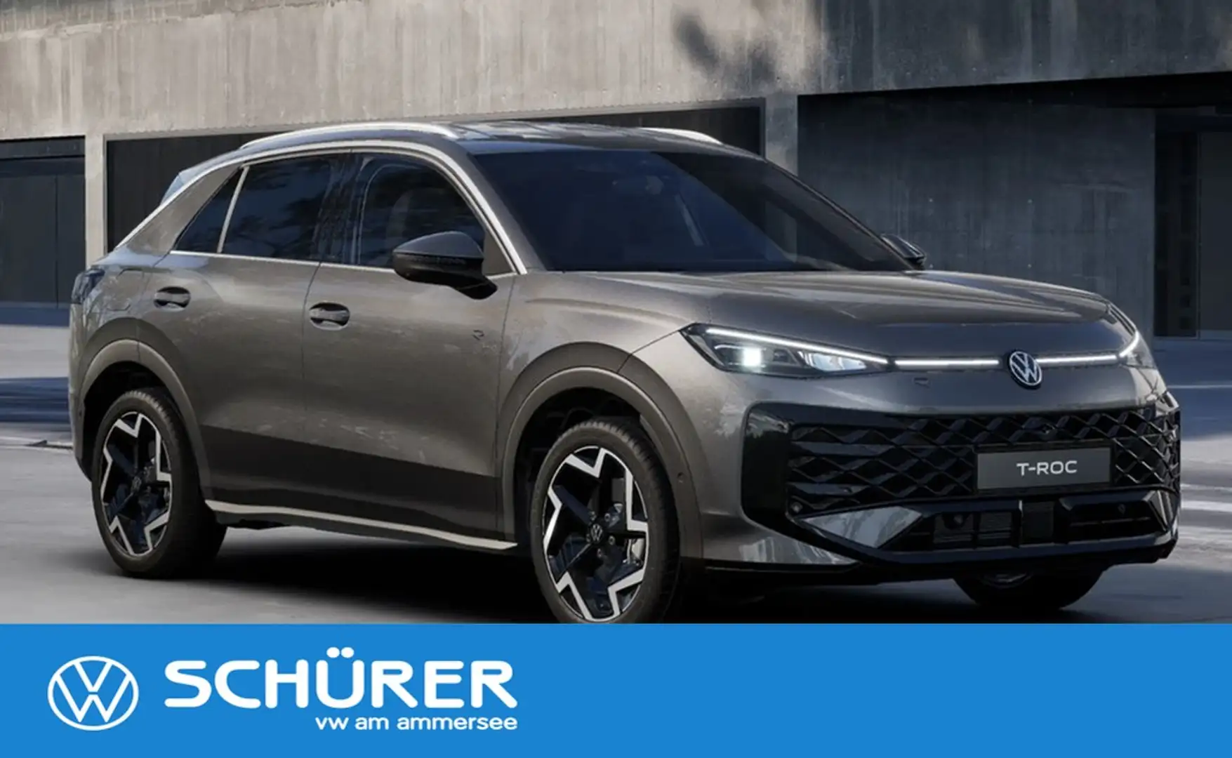 Volkswagen T-Roc R-Line 1.5eTSI DSG Neues Modell! 360° HuD Keyless Gris - 1