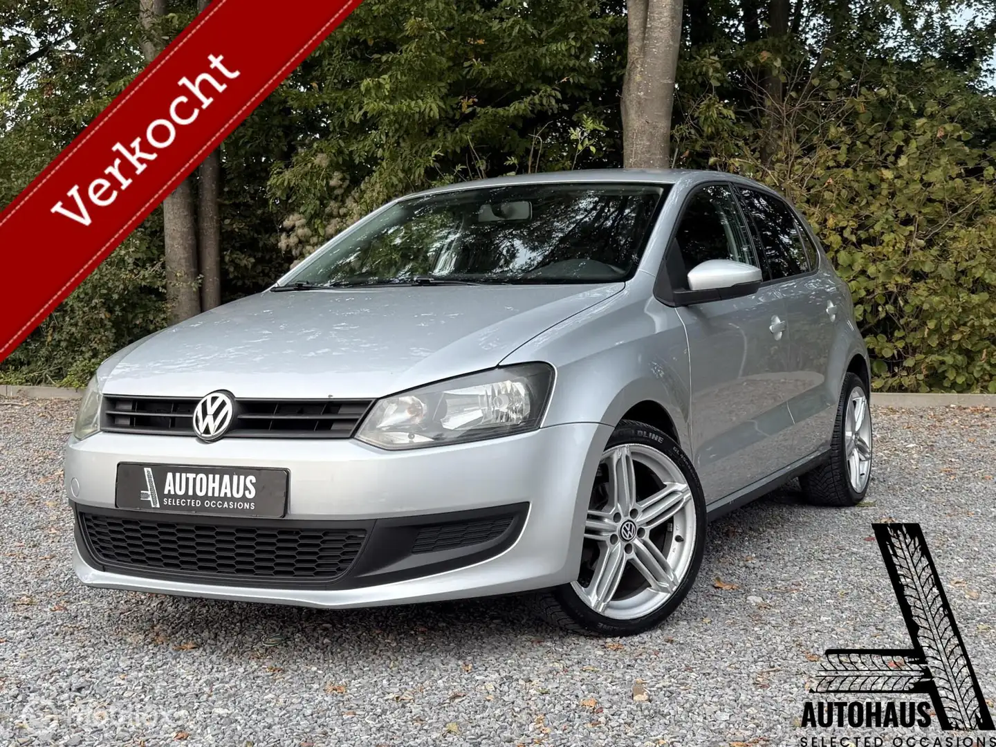 Volkswagen Polo 1.2 Easyline Airco Elektrische ramen Navi Grijs - 1