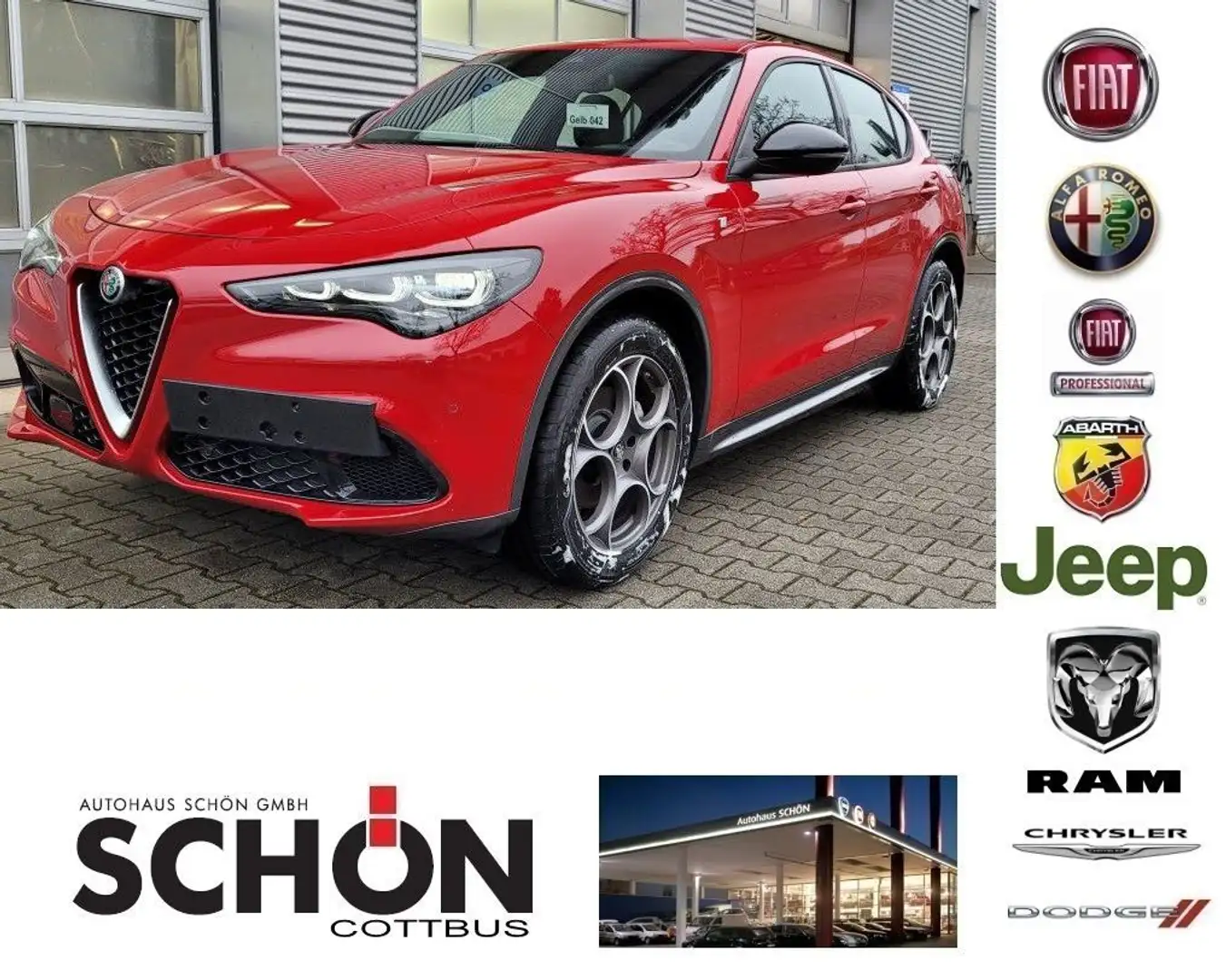 Alfa Romeo Stelvio Ti Q4 - neues Modell Rot - 1