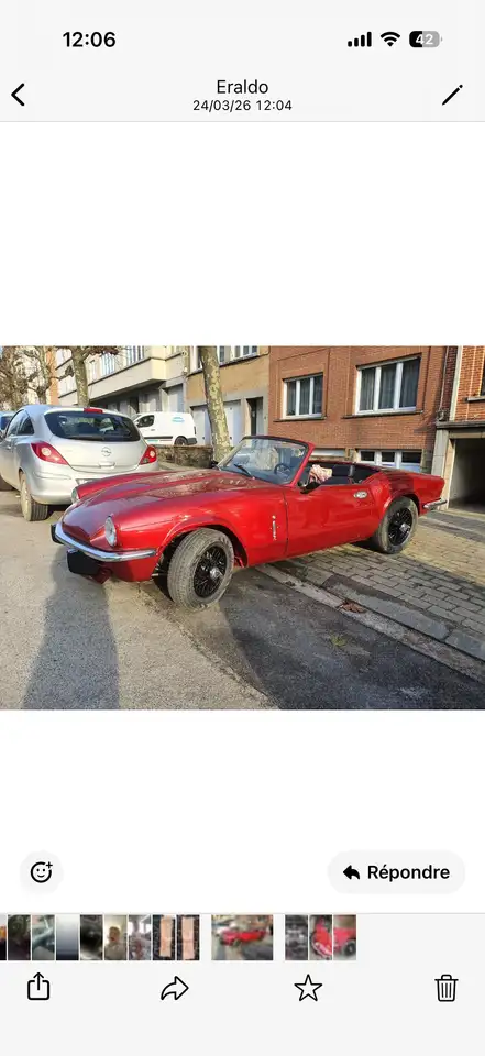 Triumph Spitfire Fais Un Offre Problème De Réglage,, foto 2