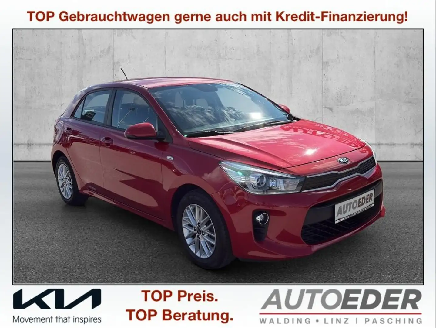 Kia Rio 1,25 MPI Titan ISG Rot - 1