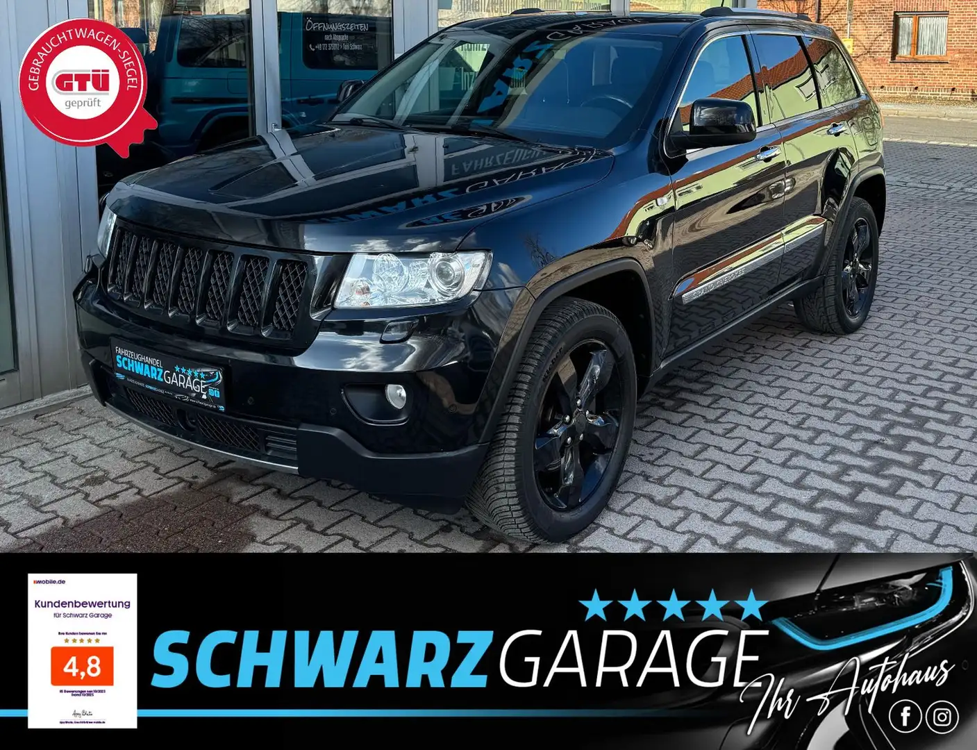Jeep Grand Cherokee 3.0 CRD Overland*PANO*NAVI* Schwarz - 1