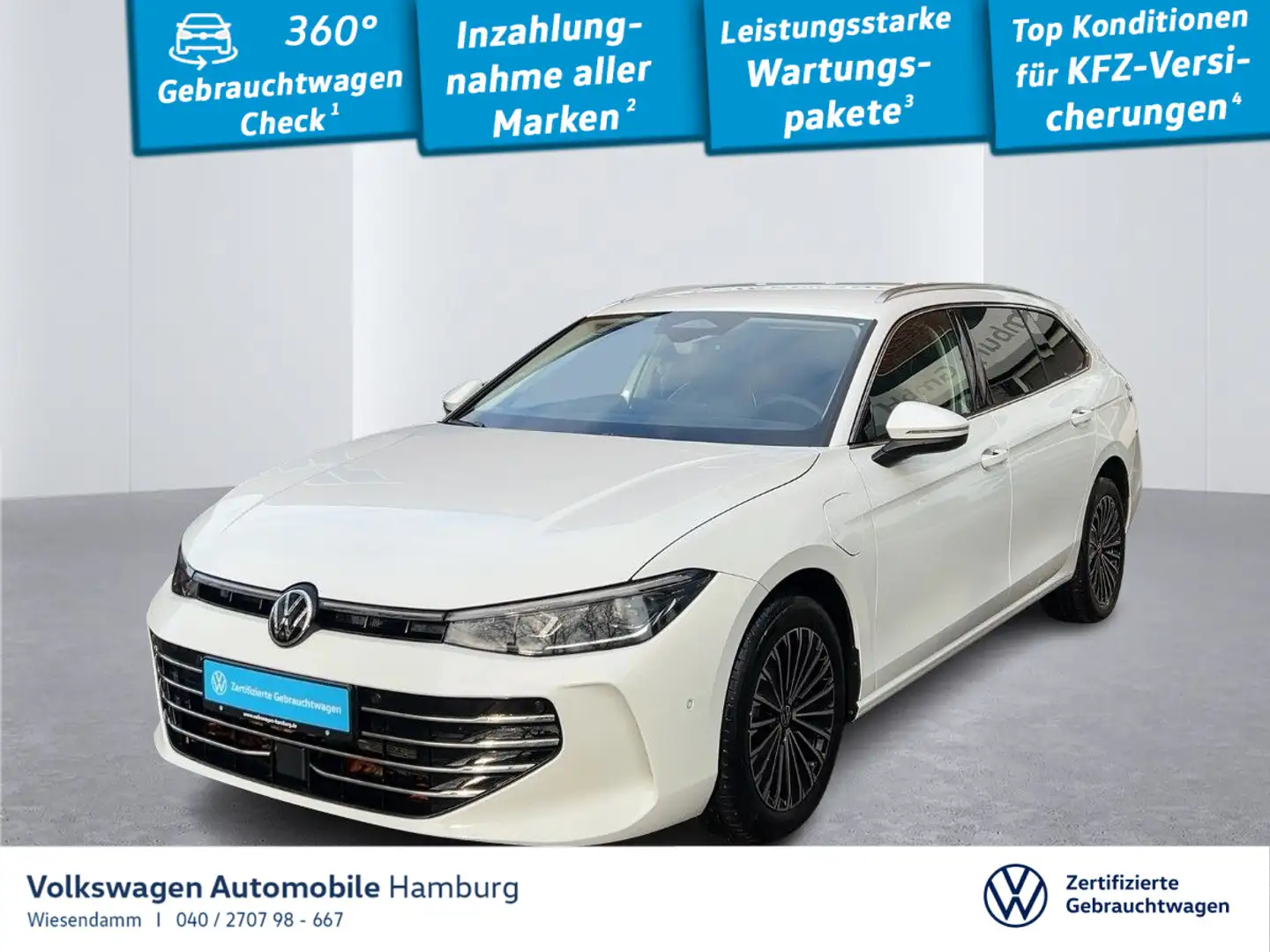 Volkswagen Passat Var.1.5 eHybrid DSG Elegance AHK Kamera Weiß - 1
