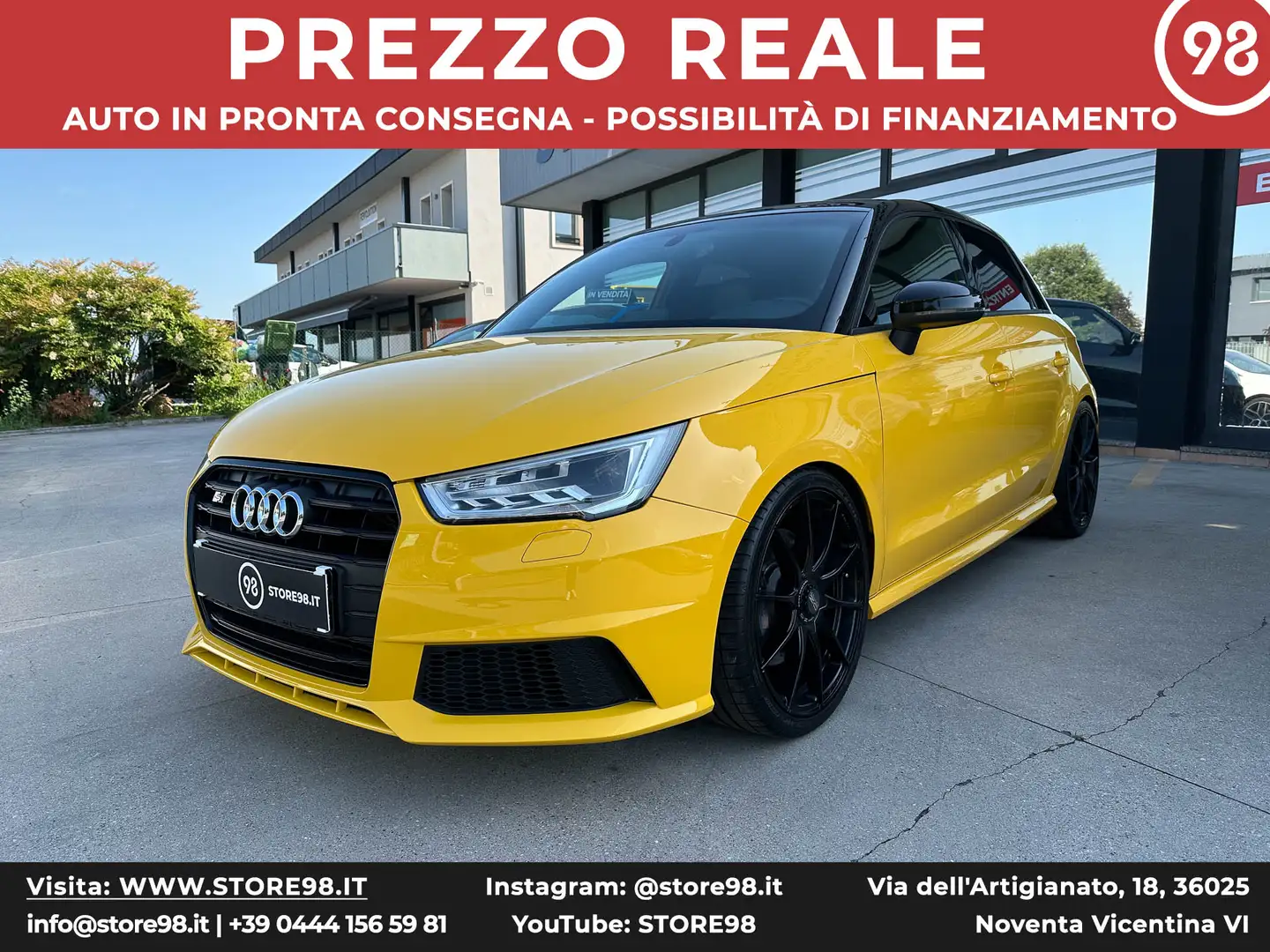 Audi S1 Sportback 2.0 tfsi quattro *OZ/MILLTEK* Gelb - 1