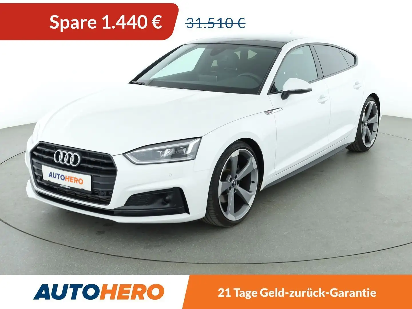 Audi A5 40 TFSI Sport Aut.*NAVI*ACC*LED*CAM*VC*PDC*SHZ* Белый - 1