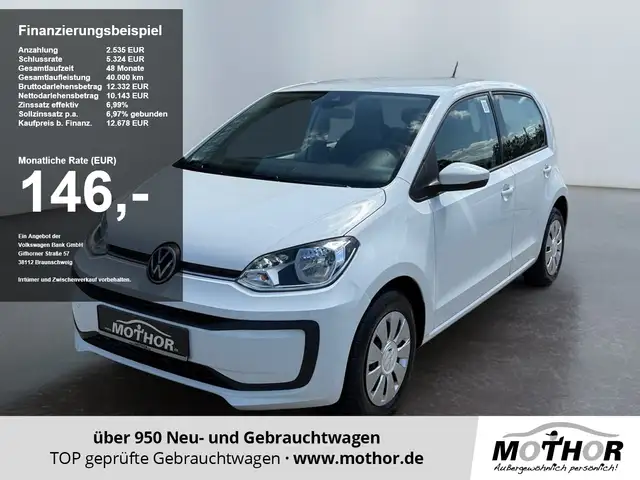 2022 Volkswagen Up! in White for sale