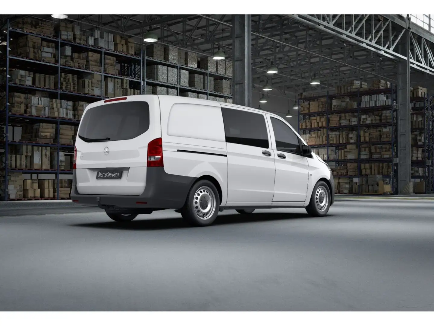 Mercedes-Benz Vito 116 CDI Kasten Lang SortimoRegal beidseitig Weiß - 2