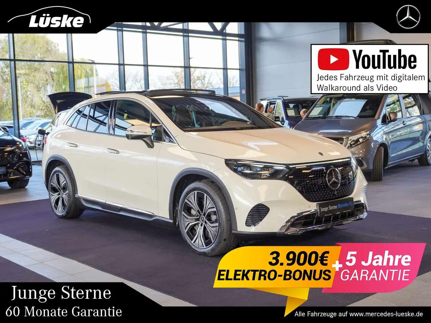 Mercedes-Benz EQE SUV EQE SUV 350 4M Electric Art HYPERSCREEN AHK AIR Weiß - 1