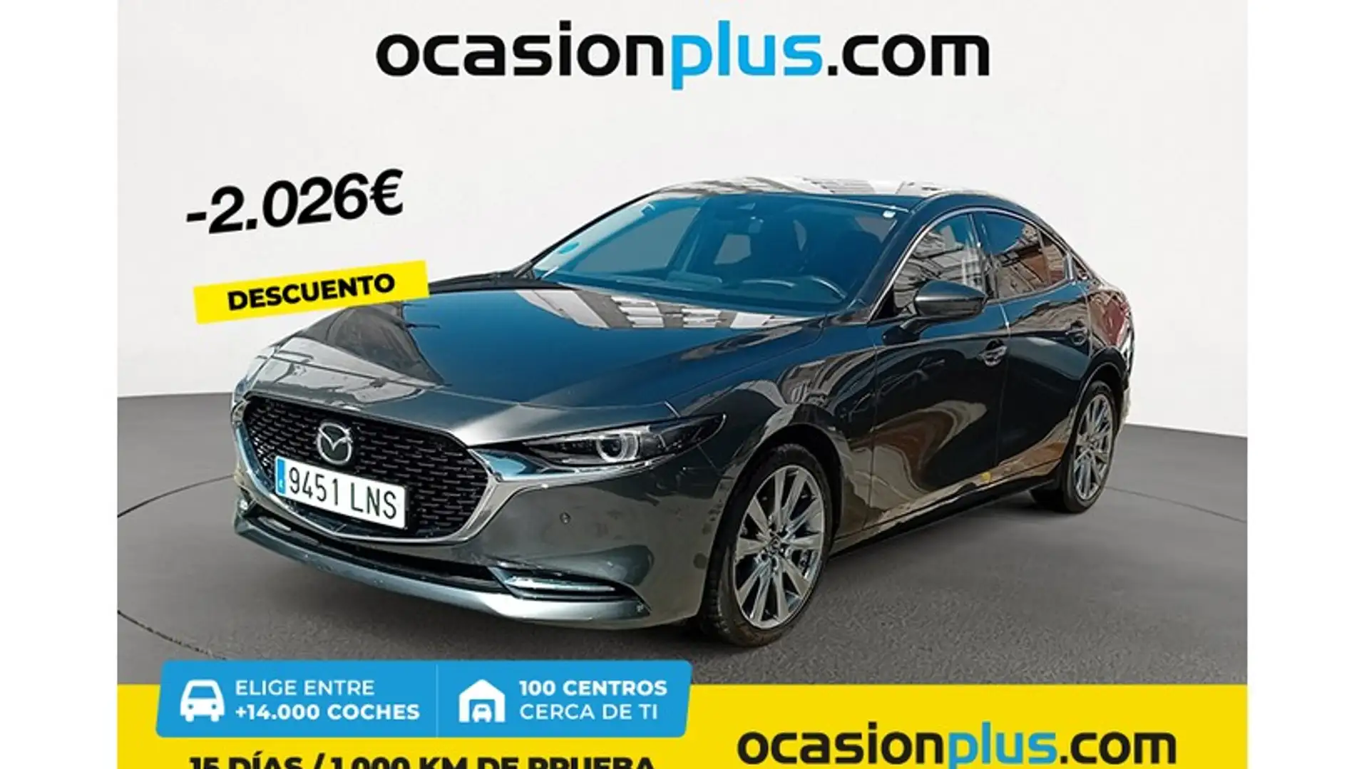 Mazda 3 Sedán 2.0 e-Skyactiv-X Zenith Safety 137kW Серый - 1