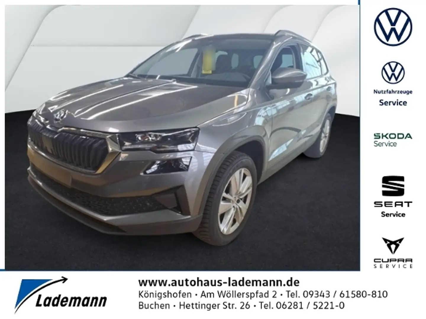 Skoda Karoq 1.5 TSI Selection LED+NAVI+RFK+ACC+SHZ+PDC Grau - 1