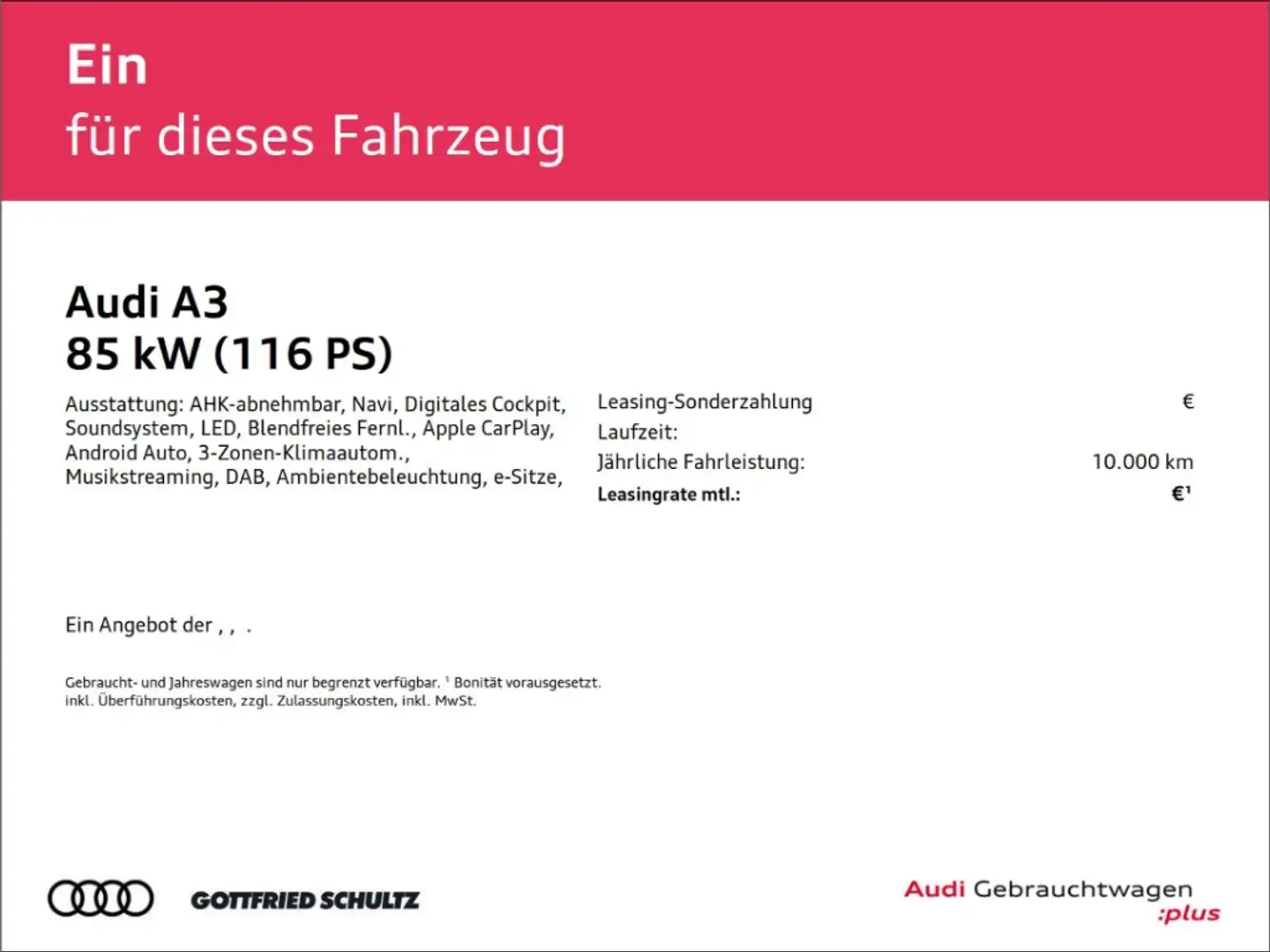 Audi A3 Sportback 30 TDI Neuwagen Anschlussgarantie 3 Jahr Blau - 2