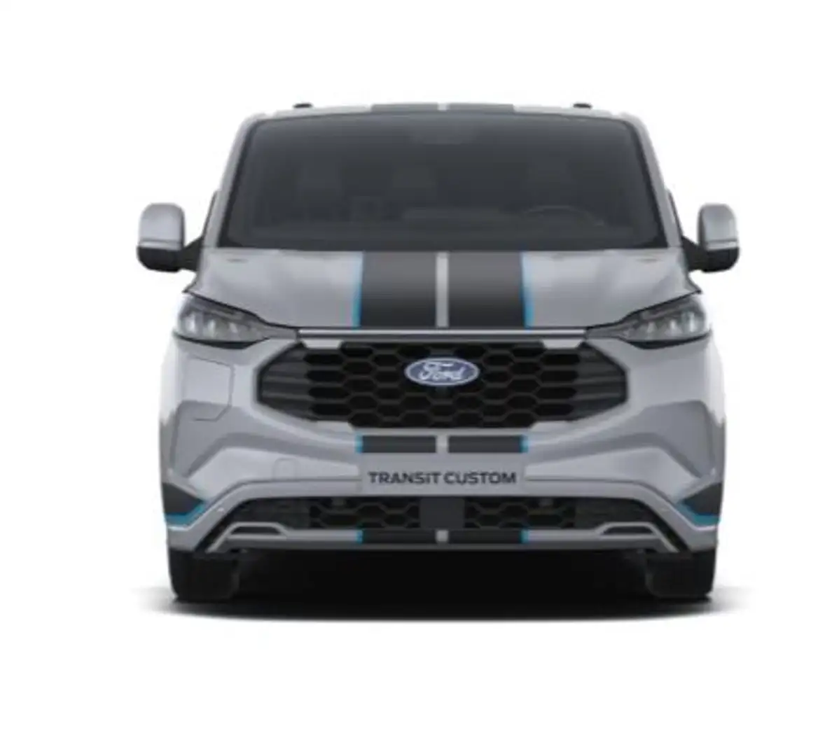 Ford Transit Custom 320 2.5 PHEV L2H1 Sport DC 233pk | | Dubbele Cabin Grijs - 2