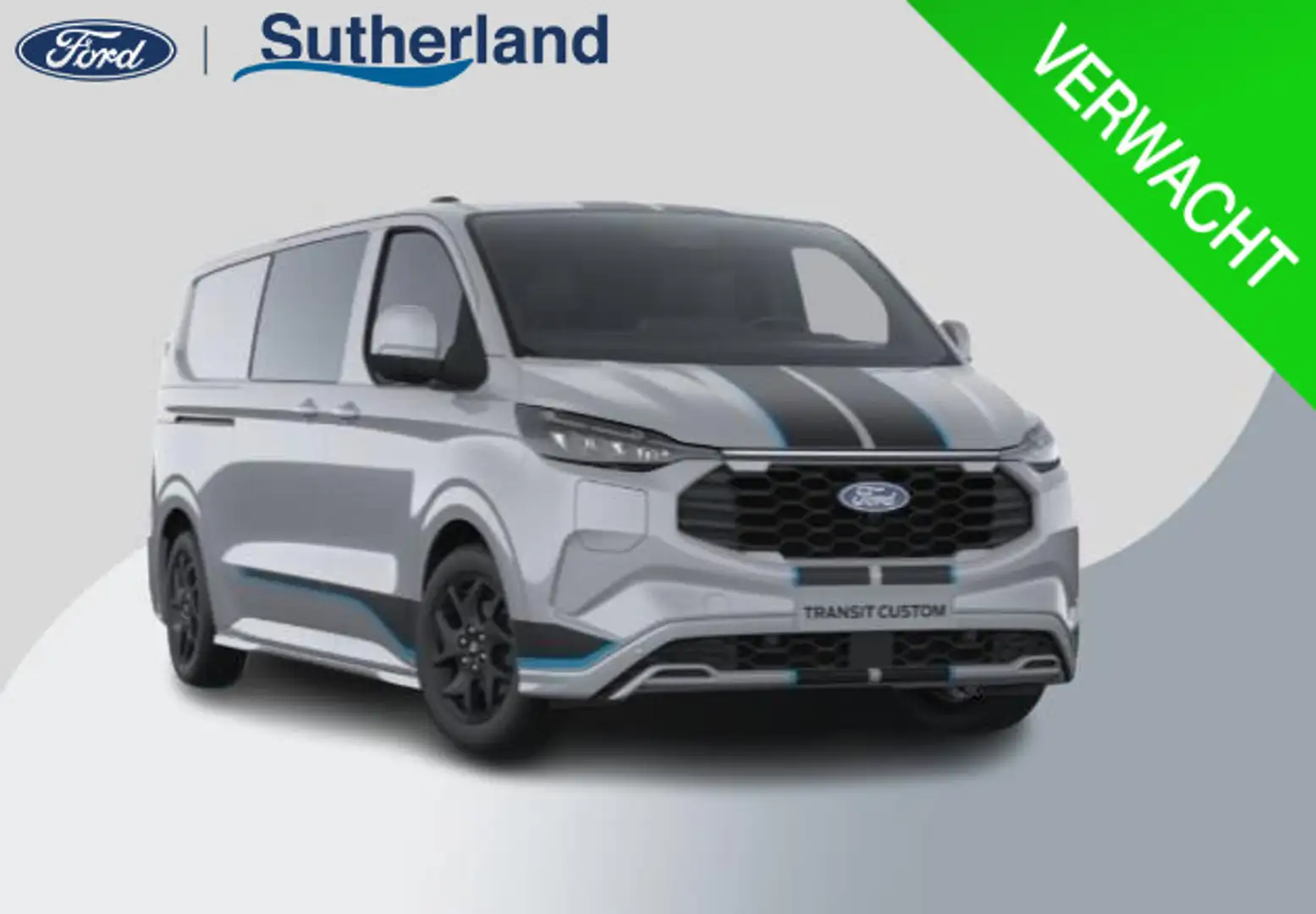 Ford Transit Custom 320 2.5 PHEV L2H1 Sport DC 233pk | | Dubbele Cabin Grijs - 1