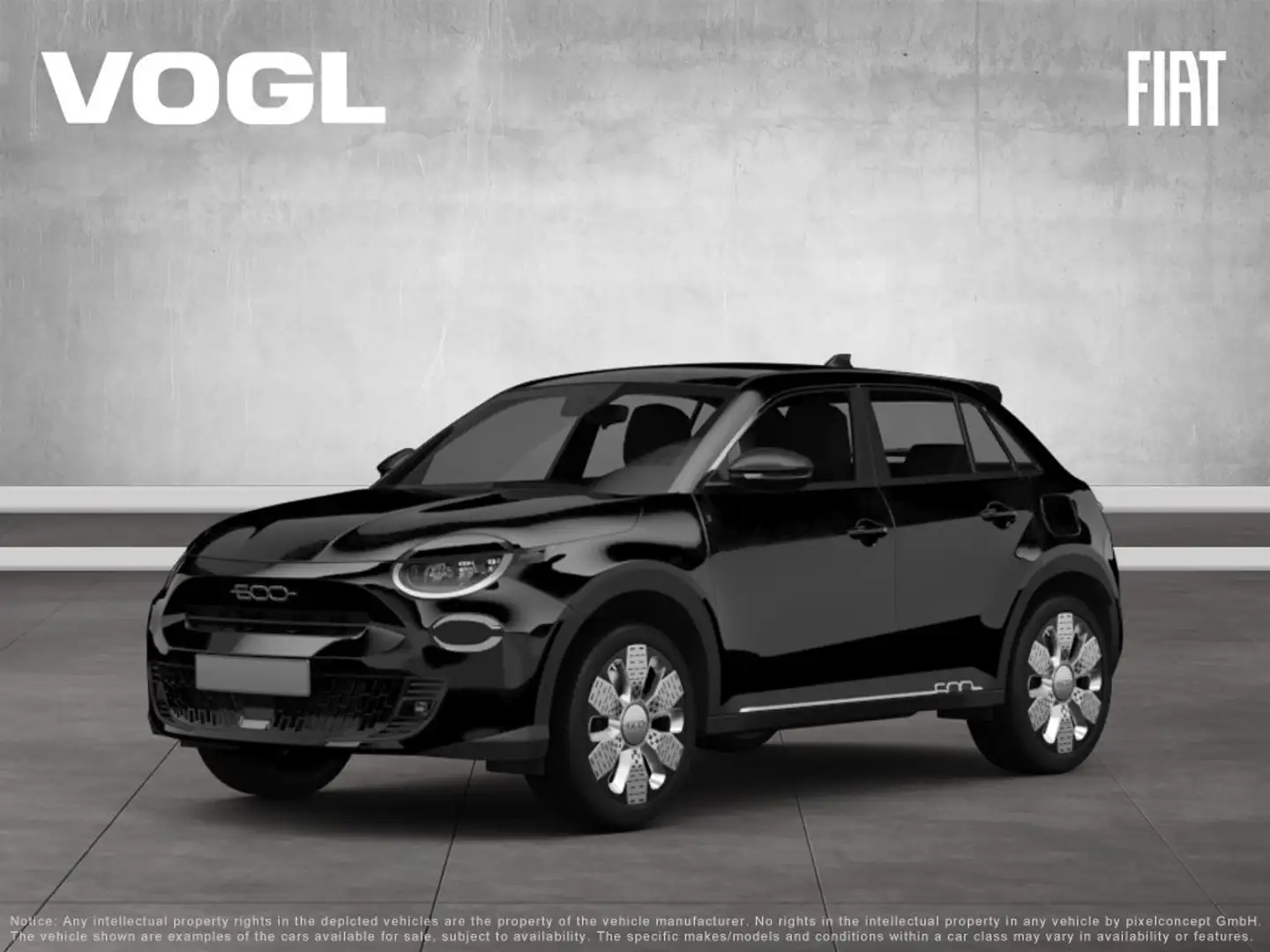 Fiat 600 Hybrid MY25  1.2 110PS DCT Schwarz - 1