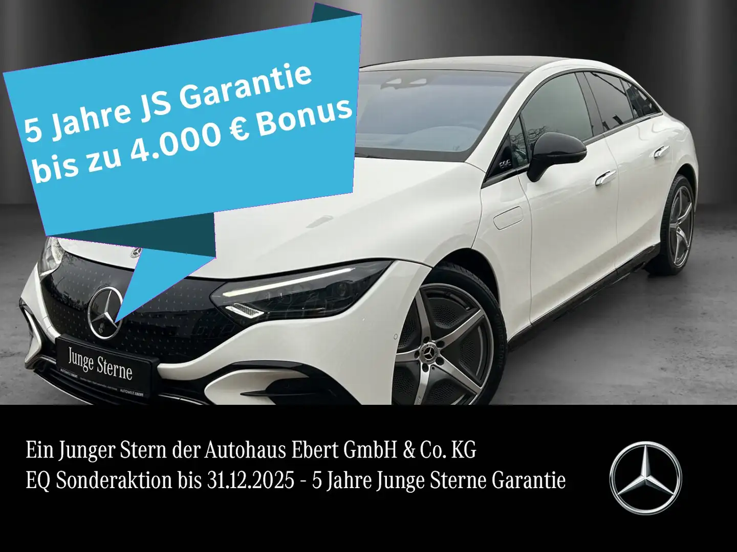 Mercedes-Benz EQE 500 AMG Prem AIRMATIC Pano HAL Massage HYPER Blanc - 1