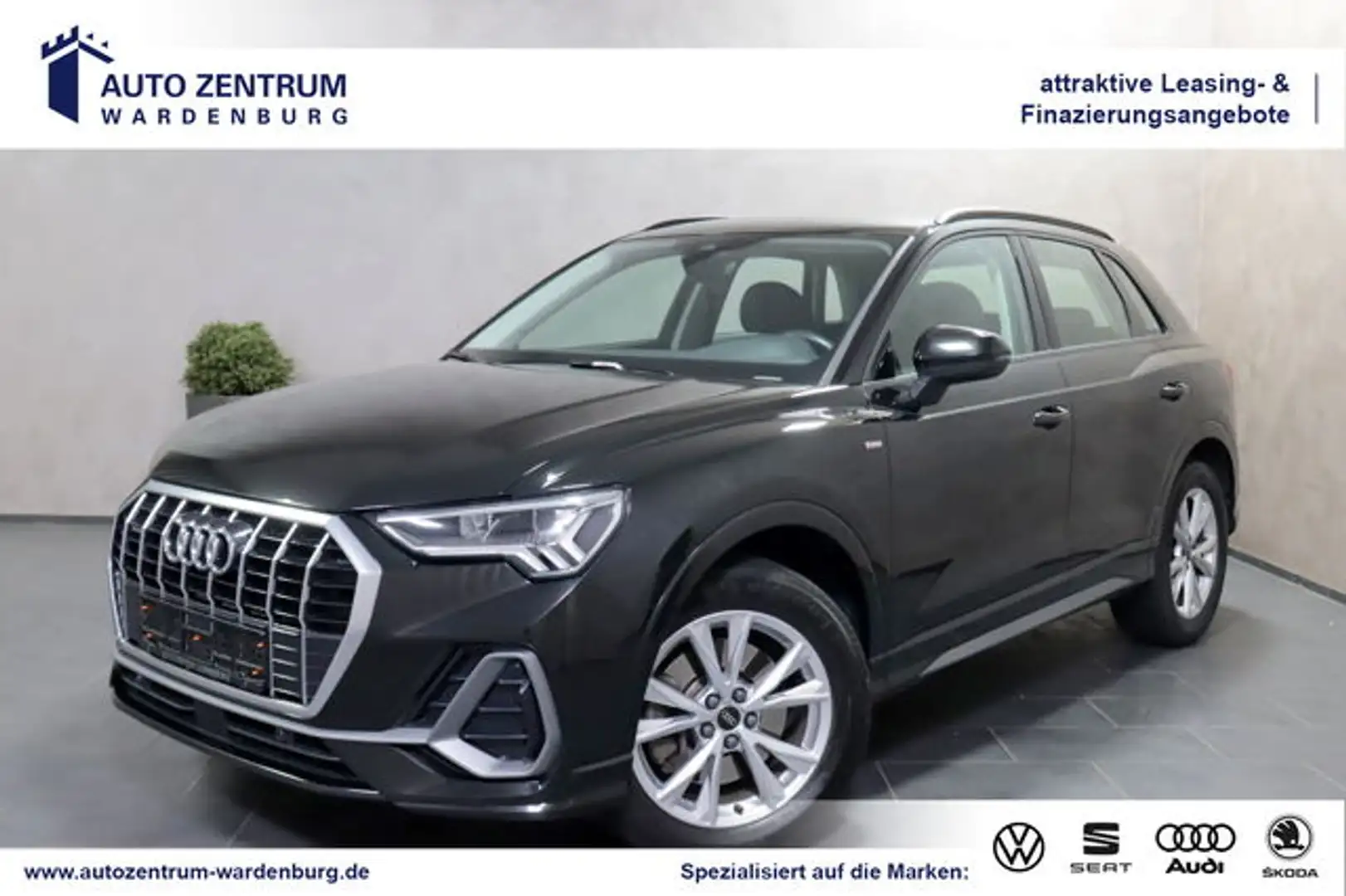 Audi Q3 40 TDI Aut. Quattro S Line CAM AHK VIRTU NAVI Schwarz - 1
