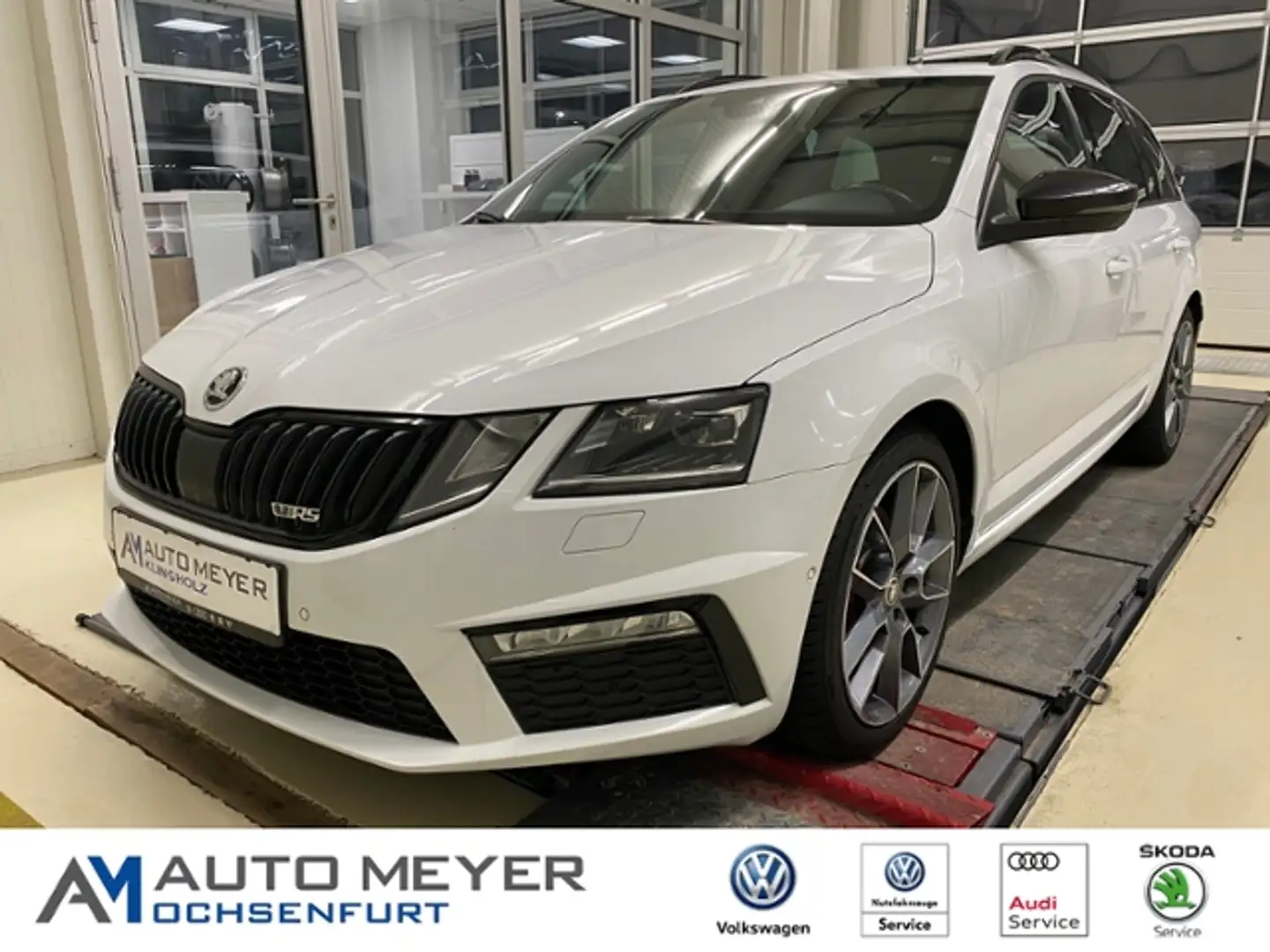 Skoda Octavia Combi RS 2.0 TDI Sport Kamera NAVI LED Blanc - 1