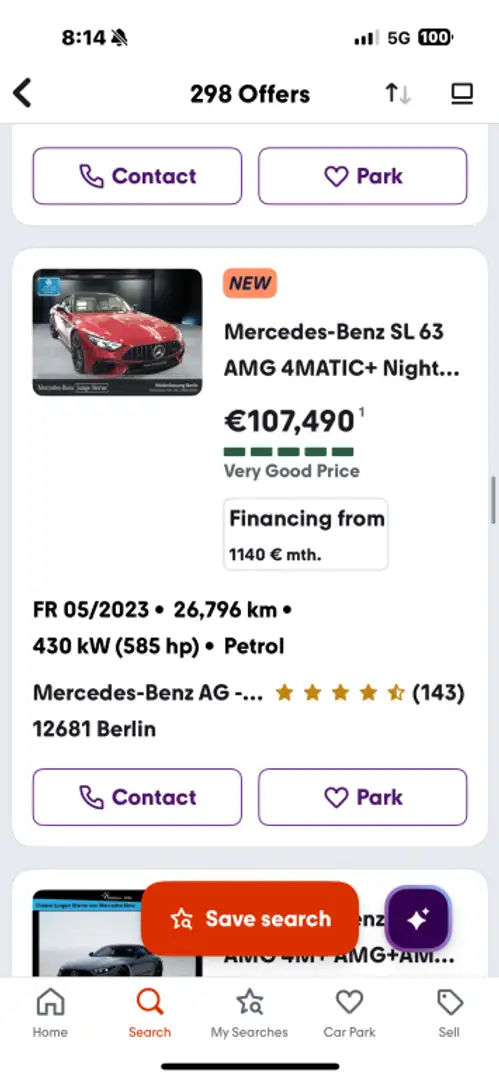 Mercedes-Benz AMG GT Coupé 462 Negro - 1
