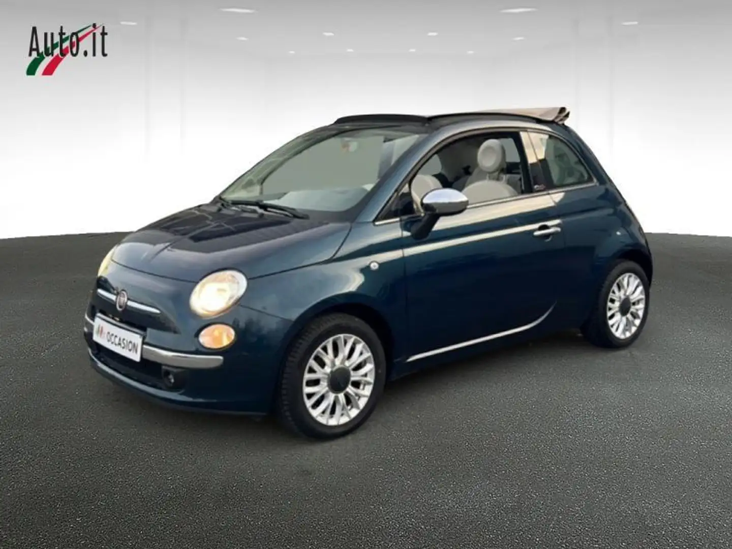 Fiat 500C Lounge 1er propriétaire Blauw - 1