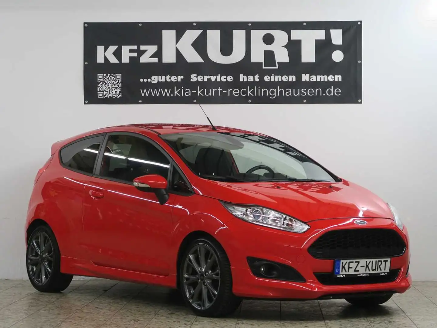 Ford Fiesta 3-Türer 1.0 EcoBoost Start-Stop ST-LINE Rood - 1
