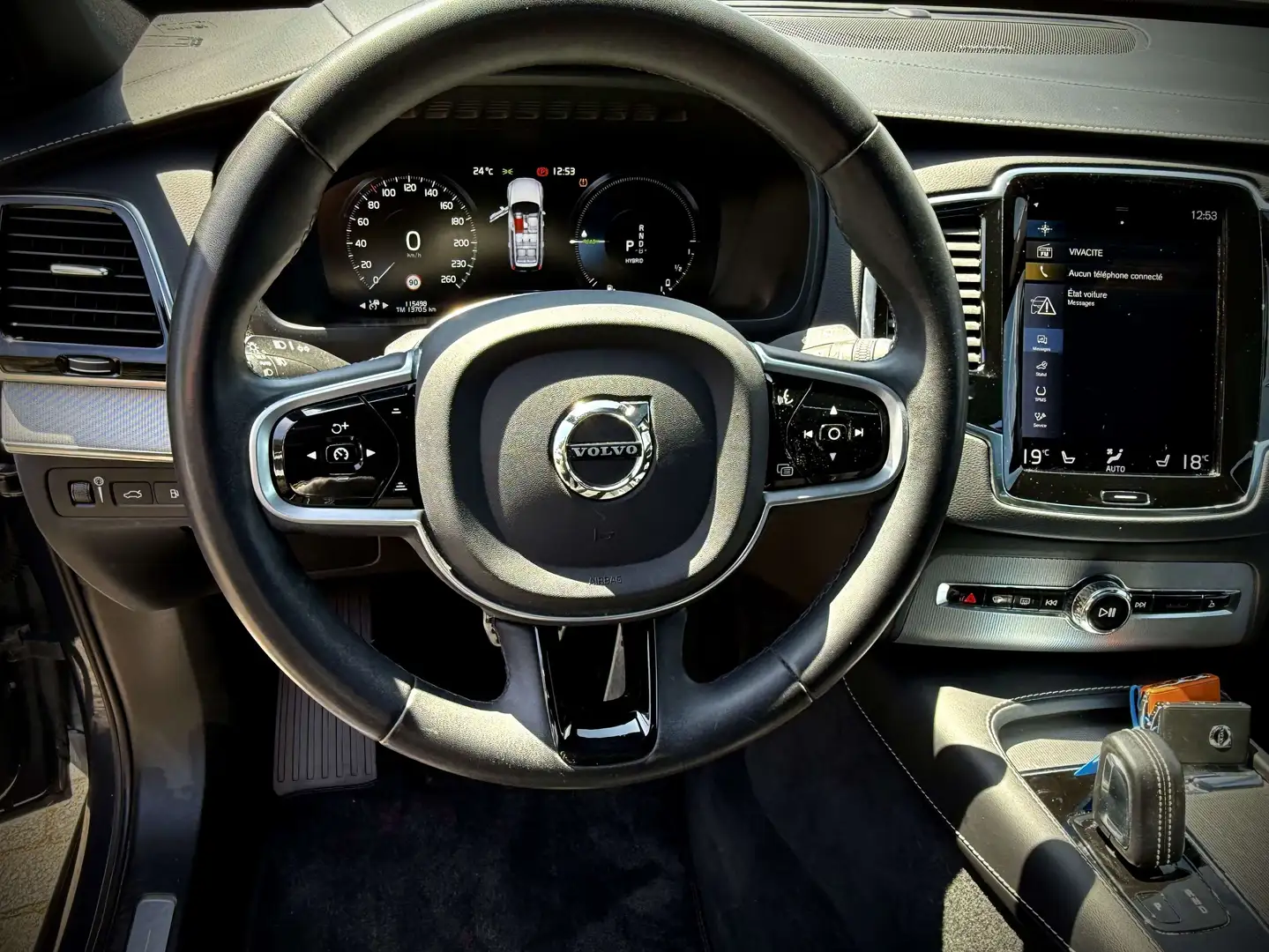 Volvo XC90 XC90 2.0 T8 TE 4WD PHEV R-Design 7pl. Gris - 2